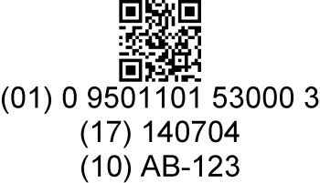 Image of a QR code powered by GS1