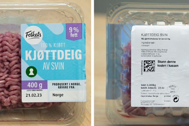 Norgesgruppen QR on pack